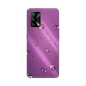 PRINTFIDAA Water Bubbles in Lilac Background Printed