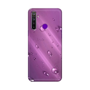 PRINTFIDAA Water Bubbles in Lilac Background Printed