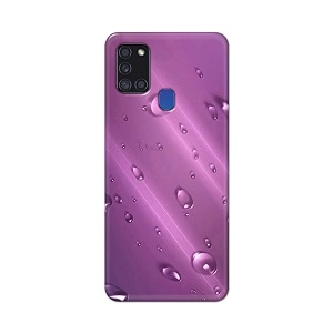 PRINTFIDAA Water Bubbles in Lilac Background Printed