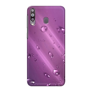 PRINTFIDAA Water Bubbles in Lilac Background Printed
