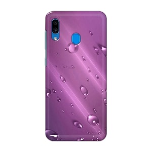 PRINTFIDAA Water Bubbles in Lilac Background Printed