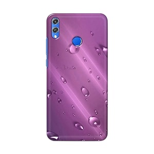 PRINTFIDAA Water Bubbles in Lilac Background Printed