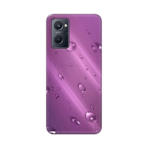 PRINTFIDAA Water Bubbles in Lilac Background Printed