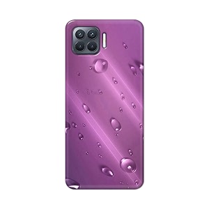 PRINTFIDAA Water Bubbles in Lilac Background Printed
