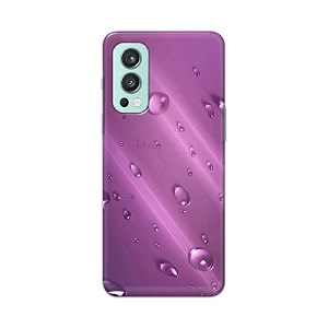 PRINTFIDAA Water Bubbles in Lilac Background Printed