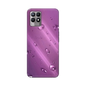 PRINTFIDAA Water Bubbles in Lilac Background Printed