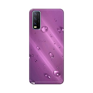 PRINTFIDAA Water Bubbles in Lilac Background Printed