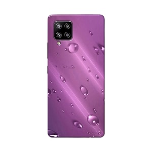 PRINTFIDAA Water Bubbles in Lilac Background Printed