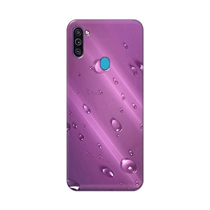 PRINTFIDAA Water Bubbles in Lilac Background Printed