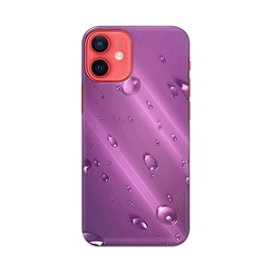 PRINTFIDAA Water Bubbles in Lilac Background Printed