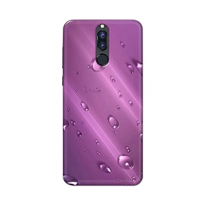 PRINTFIDAA Water Bubbles in Lilac Background Printed