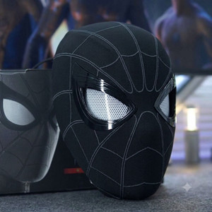 printingg nova 3d super hero black spider-man full face mask with mesh eyes party mask