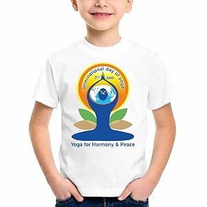 PrintMall International Yoga Day Printed Round Neck