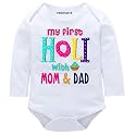 Printmate Cotton My First Holi Dress White