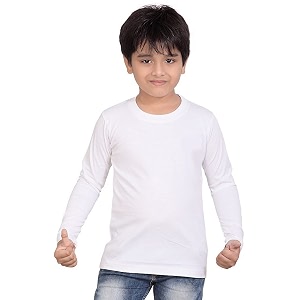 Printmate Plain Casual Wear Kids Tshirts