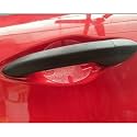 PRIOR CAR Door Handle Scratch Protector | Finger Guard (PU) | Transparent Finish with self Design | Universal fit for All Cars (Set of 4 pcs)