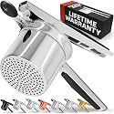 PriorityChef Potato Ricer and Masher, Makes Light and Fluffy Mashed Potato Perfection, 100% Stainless Steel