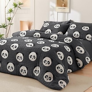 priscilla 200 gsm 400 tc kids glace cotton reversible cartoon printed double bed king size comforter with matching bedsheet 90  100 with 2 pillow covers set of 4 pieces design 13