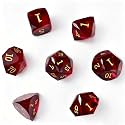 Prism Gemstone DND Dice Set, 7-Piece MultiFaceted Diamond-Cut Crystal Glass Dice Set for Dungeons and Dragons, RPG Polyhedral D&D Gem Dice D4-D20 for TTRPGs