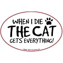 Prismatix Humorous Pet Oval Magnet, 6 x 4 Inches, Red, 2 Pack