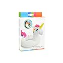 Inflatable Swim Pool Float Water Float Ring Tube Swimming Baby Safety Seat Float Ring Red Fire Engine Shape Tube Water Toys Air Mattress for Kids and Adults (Unicorn Ring)