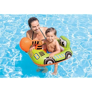 inflatable swim pool float water float ring tube swimming baby safety seat float ring red fire engine shape tube water toys air mattress for kids and adults bulldozer swim tube