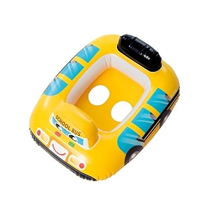 inflatable swim pool float water float ring tube swimming baby safety seat float ring red fire engine shape tube water toys air mattress for kids and adults school bus