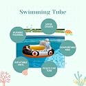 Inflatable Swim Pool Float Water Float Ring Tube Swimming Baby Safety Seat Float Ring Red Fire Engine Shape Tube Water Toys Air Mattress for Kids and Adults (Yellow CAR Swim Tube)