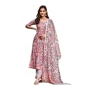 PRISTINO Women39s Rayon Floral Print Anarkali Kurta