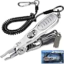 Pristis 4-in-1 Fishing Line Cutter, Stainless Steel Braided Mono Fluoro