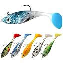 Pristis Jig Head Fishing Lures for Freshwater Saltwater, Weedless Swim Jig