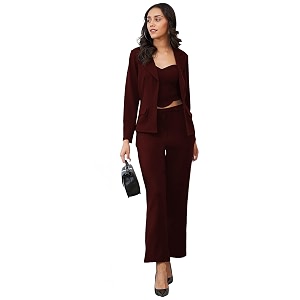PristiveFashionHub Womens Co-ord Set for WomenCollared Neck