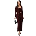 PristiveFashionHub Women39s Co-ord Set for WomenCollared Neck