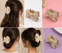Prityka Mate clutchers Hair Claw (Black, Beige)