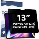 Privacy Screen Protector Compatible with iPad Pro 13 Inch M4/M5 [2024/2025 7/8th Gen], Anti Glare Blue Light Spy Filter Private, High Sensitive Bubble-Free Easy Install Black Security Screen Shield