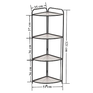 privesh metal 4 tier multipurpose kitchen cornershelfstorage rackorganizer for kitchen black corner 4 layer