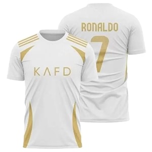 ronaldo 7 jersey football real white jersey t-shirt kids boys amp men