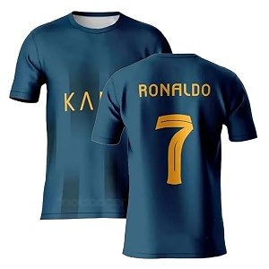 ronaldo 7 jersey football real white jersey t-shirt kids boys amp men