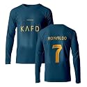 Ronaldo 7 Jersey Football Real White Jersey T-Shirt (Kids, Boys &amp; Men)