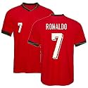 Ronaldo 7 Jersey Football Real White Jersey T-Shirt (Kids, Boys &amp; Men)