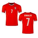 Ronaldo 7 Jersey Football Real White Jersey T-Shirt (Kids, Boys &amp; Men)