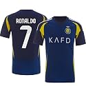 Ronaldo 7 Jersey Football Real White Jersey T-Shirt (Kids, Boys &amp; Men)