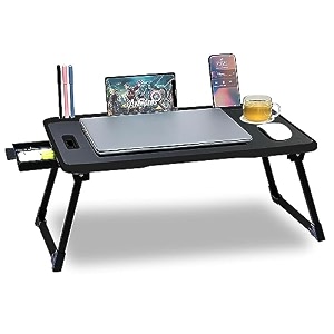 office table for homewriting desk for officefolding table for schoolfolding study tablework from home multipurpose table black cotted wood 23 x 16 x17 inch