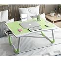 Privilion Global Office Matte Table For Home/Writing Desk For Office/Folding Table For School/Folding Study Table/Work From Home Multipurpose Table(Green Cotted C Pipe)