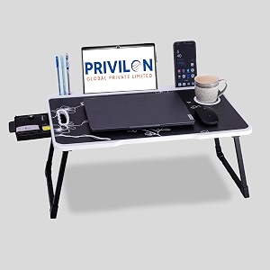 laptop stand for desk computer table phone and tablet stand for desk portable laptop cup holder compatible with foldable leg laptoptable black flower us biding
