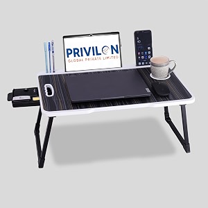 laptop stand for desk computer table phone and tablet stand for desk portable laptop cup holder compatible with foldable leg laptoptable black countery us biding