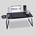 Laptop Stand for Desk, Computer Table, Phone and Tablet Stand for Desk, Portable Laptop Cup Holder Compatible with Foldable Leg, Laptop,Table (Black COUNTERY US Biding)
