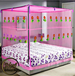 Privine double bed PINK 67ft bed box