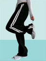 Priyansh Enterprises Striped Women Black Track Pants