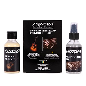 prizma guitar cleaning kit  100 ml lemon oil for fretboards amp 100 ml wax water polish for guitar body for acoustic electric amp classical guitars polish and oil combo pack